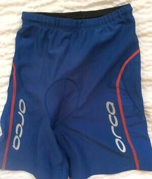 Womens Orca Padded Cycling Shorts Blue Small Size 2